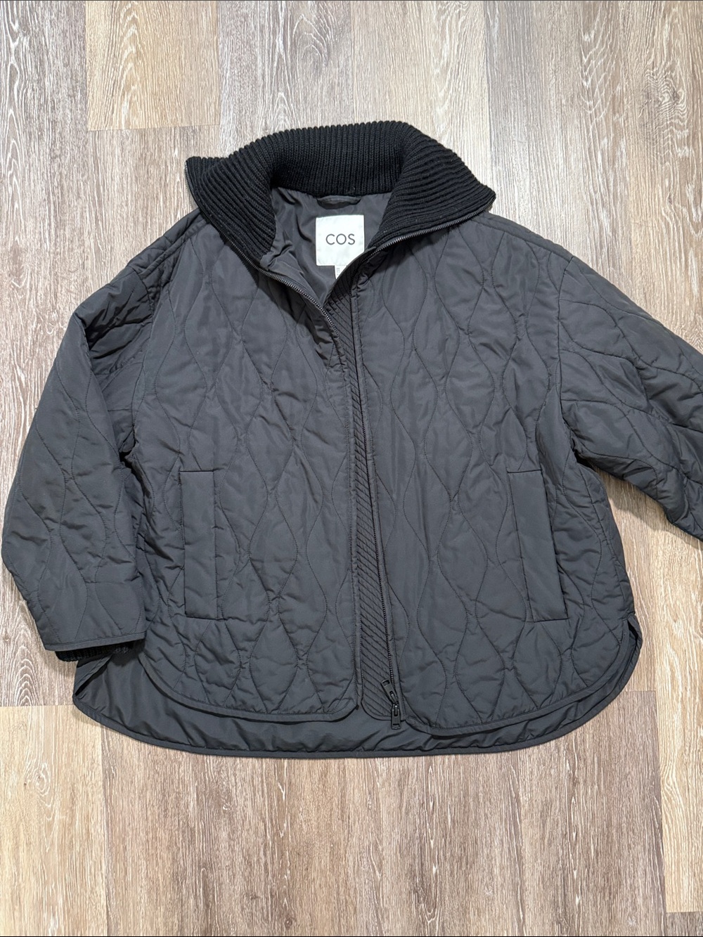 COS Black Quilted Jacket